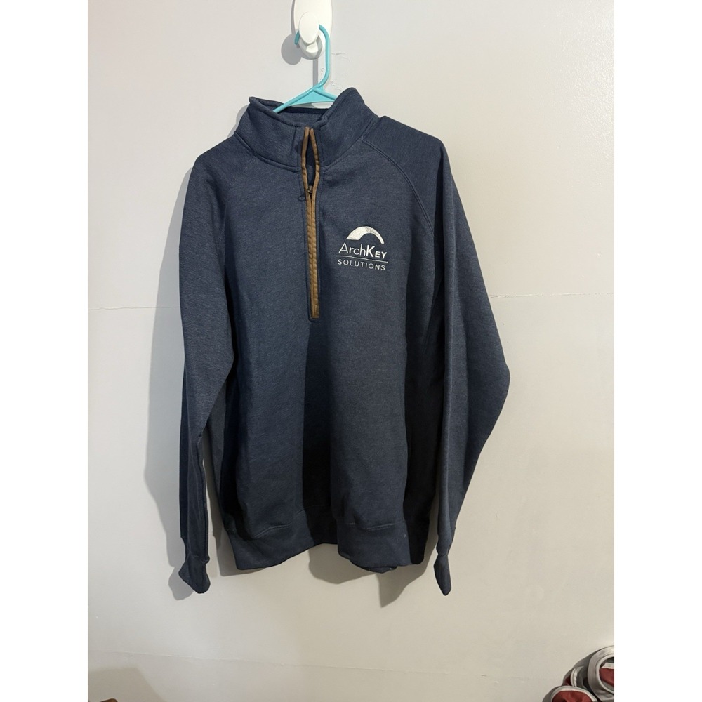 Artisans ArchKey Solutions Van Meter NWT‎ Men's Size L Navy Blue Quarter Zip